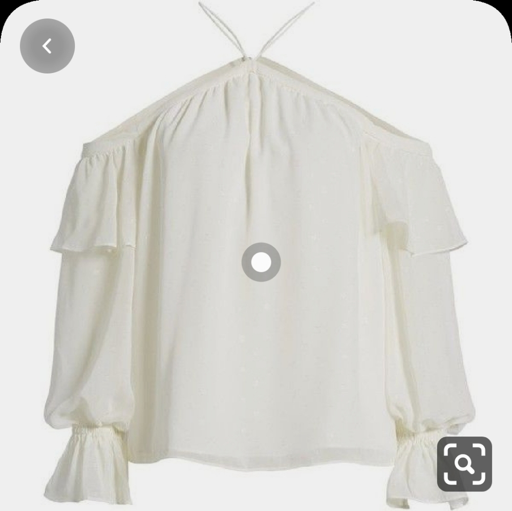 1. State ruffle halter top